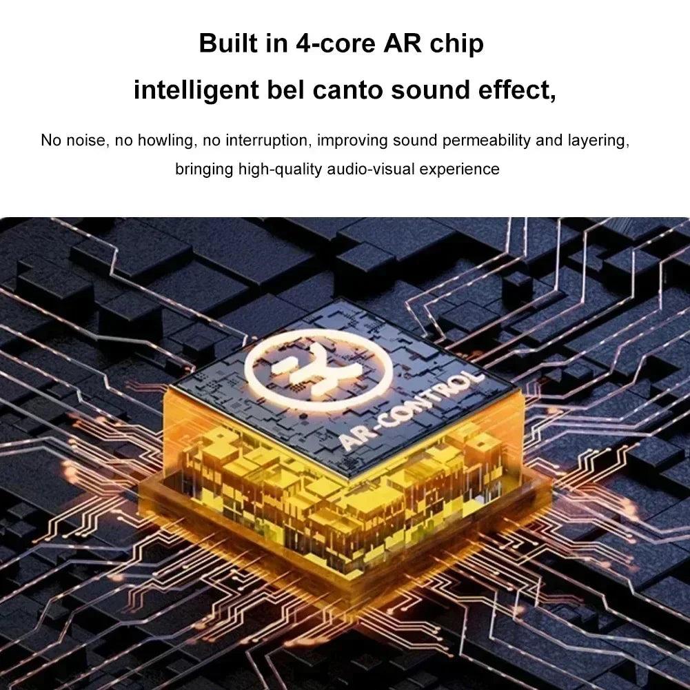 Speaker Portable Wireless with Microphone KTV Speaker Subwoofer with RGB Colorful LED Lights Karaoke Machine for Outdoor